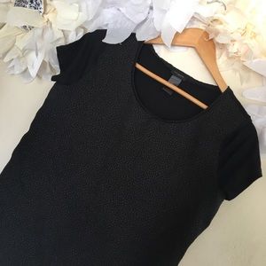 Ann Taylor | Black Textured Career Top | Size M